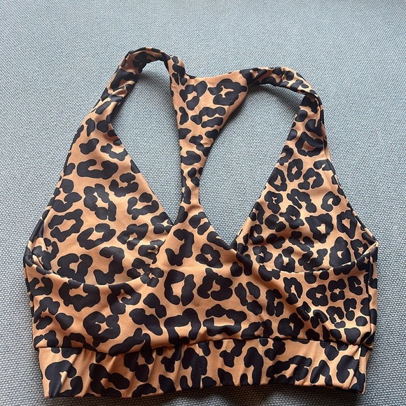 Beach Riot Leopard Print Sports Bra - Picture 2 of 2
